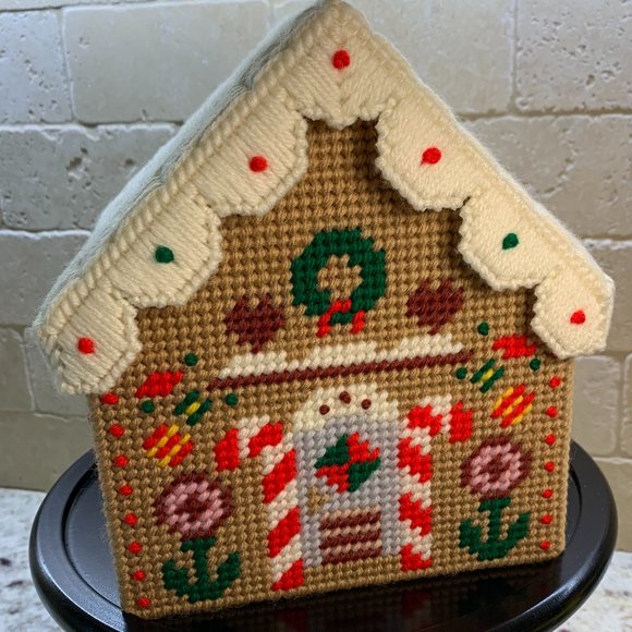 Gingerbread House Holiday Cross Stitch - Already Made for you! #2 - Picture 2 of 7